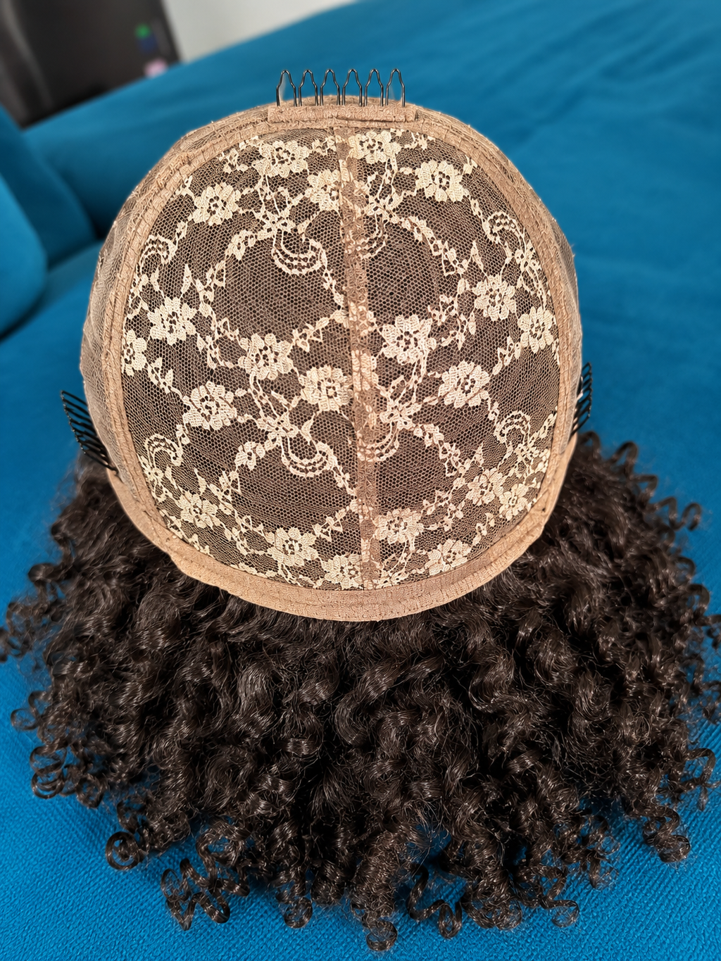 Afro Kinky Curly 100% Human Hair Wig with Bangs 300% Density